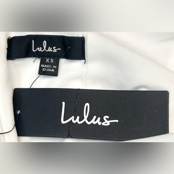 NWT Lulus Magnificent Impression White Square Neck Short Sleeve Maxi Dress, XS - Picture 10 of 13